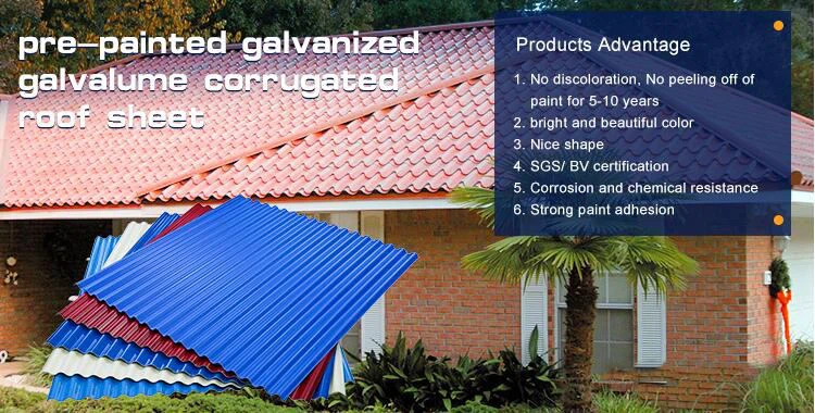 PPGI Color Coated Steel Roofing Sheet PPGI Color Coated Steel Roofing Sheet