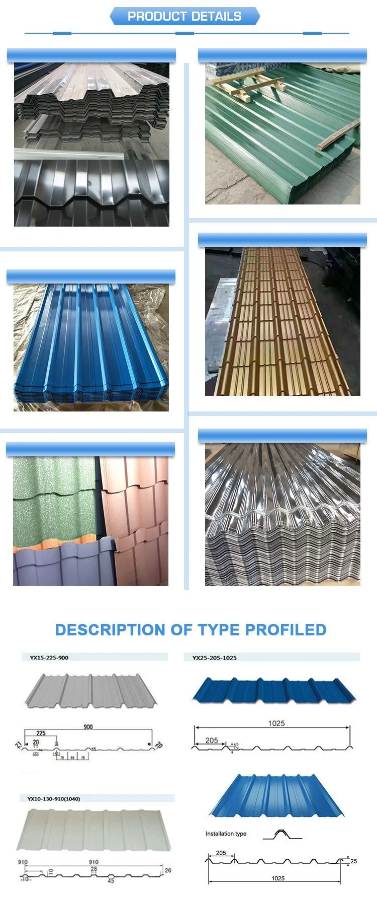 Hot Dipped Corrugated Galvalume Metal Roofing Sheet Hot Dipped Corrugated Galvalume Metal Roofing Sheet